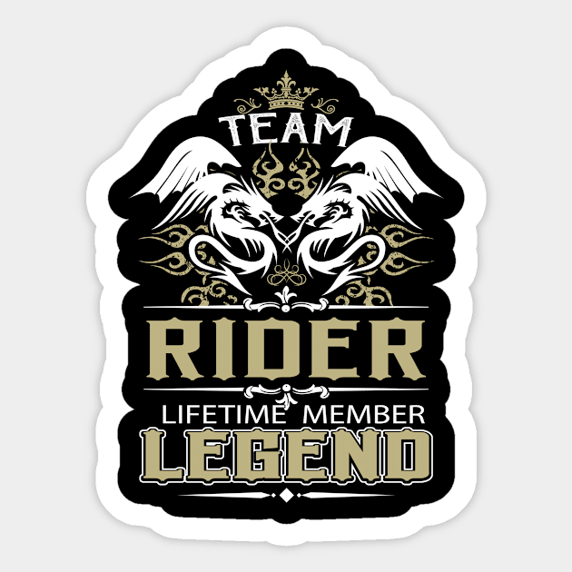 Rider Name T Shirt -  Team Rider Lifetime Member Legend Name Gift Item Tee Sticker by yalytkinyq